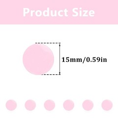 Metallic Foil Round Confetti 50g 1.76oz Glitter Dot Table Scatter 15mm Pink