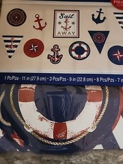 Amscan Nautical Cutouts 12pc Value Pack Party Celebration Various Prints & Sizes