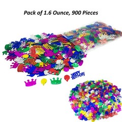 Multicolor Foil Metallic Happy Birthday Confetti Sequins Table Decor