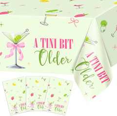 3 Pcs a Tini Bit Older Party Decorations Disposable Tiny Bit Older Tablecloth Ma