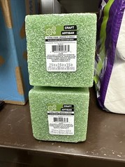 Set Of 4 Floral Foam – Floral Craft Green Foam Blocks 2.9” X 3.9” X 3.9” Square