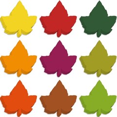 108 PCS Fall Maple Leaf Paper Cutouts Bulletin Board Thanksgiving Decor