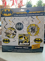 Unique Batman Birthday Party Decorations Danglers BatMan Logo Pack of 12
