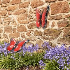 Beautiful Metal Butterfly Wall Art Colorful Garden Decoration for Yard