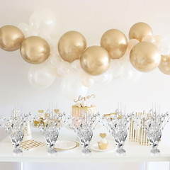 6 Pcs Metallic Foil Star Burst Table Centerpieces Patriotic Decoration for Weddi