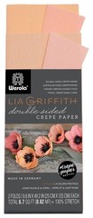 Double Sided Crepe Paper Folds Roll, 6.7Square Feet, Honeysuckle and Coral, A…