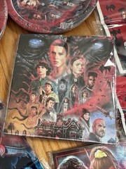 Stranger Things Birthday Party Decor Lot Banner Plates Loot Bags NEW