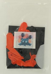 HALLOWEEN BAT SHAPED FOIL BALLOON (50CM) & 10 LATEX BALLOONS SPOOKY PARTY DECOR