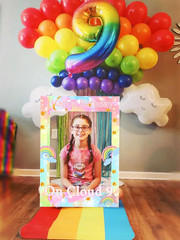 on Cloud 9 Birthday Decoration Colorful on Cloud 9 Party Supplies Rainbow on Clo