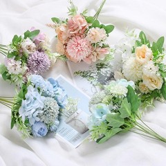 1PC Artificial Flowers Wedding Home Bedroom Decoration Bridal Bouquet Silk Rose