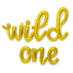 Wild One Cursive Letter Balloons – First Birthday Decorations For A Baby Boy …