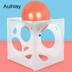 2-10 Inch Collapsible Plastic Balloon Sizer Box Cube, Balloon Size Measurement T