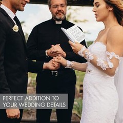 Elegant Vow Books With Gold Foil Lettering For Your Wedding – Perfectly Sized…