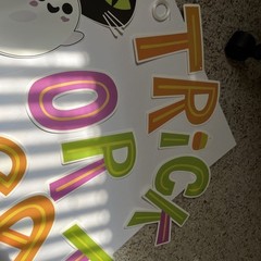 Halloween «Trick or Treat» Banner, Halloween Party Decorations USA Seller