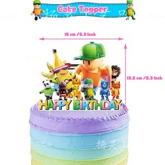 Stumble guys Birthday Party Decor Supplies Balloons Banner Cake Toppers Kids