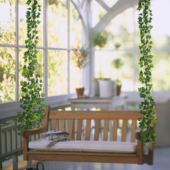 Beebel Ivy Garland 85Ft 12 Strands Artificial Fake Leaves Greenery Green
