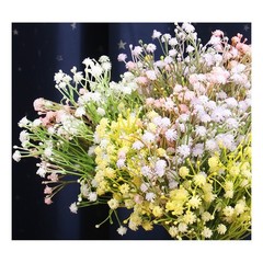 Soft Touch PVC Baby’s Breath Bouquet 34cm for Wedding Reception Decor Use