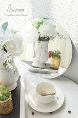 12 PCS 12 Inch Round Mirrors Table Centerpieces Trays Plates Party Decor