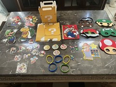Super Mario And Princess Peach Happy Birthday Banners With Party Supplies