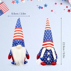 Charming 4th of July Gnome Couple – Perfect for Festive Indoor Decoration