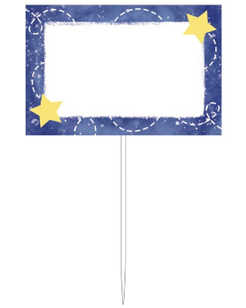 To the Moon and Back Stars Night Sky Space Baby Shower Party Food Markers