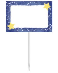 To the Moon and Back Stars Night Sky Space Baby Shower Party Food Markers