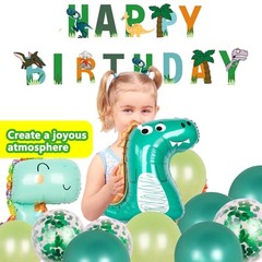 Dinosaur Birthday Decorations Cute Dinosaur Balloon Dino Party Supplies Happy…