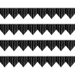 4P Banner Glitter Triangle Pennant Banner Flag Metallic Bunting Fabric Garlan…