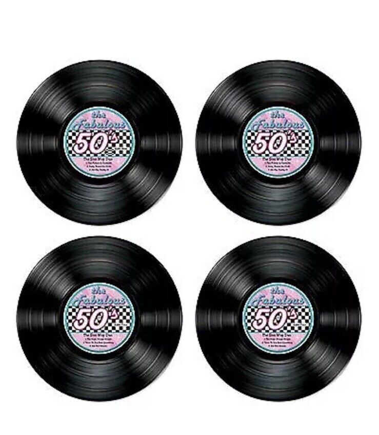 50’s Record Cutouts Decorations