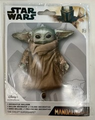 STAR WARS THE MANDALORIAN 6′ Scene Setter Photo Backdrop & Baby Yoda Balloon Set