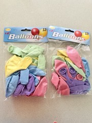#2 Globos De 15 Pcs Balloons Multicolor Colores Pasteles de 12 Pulgadas