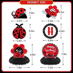 Ladybug Honeycomb Centerpiece Pack
