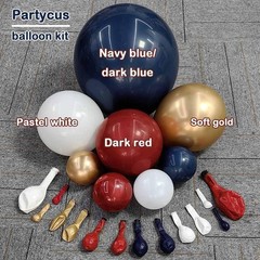 Red White Blue Balloon Arch Double , Navy Blue Dark Ruby Red Balloon Garland …