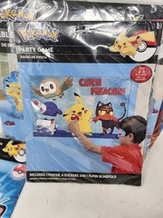 Fun Pokemon Party Game Table Decorations Loot Bags Lot Catch That Pikachu New
