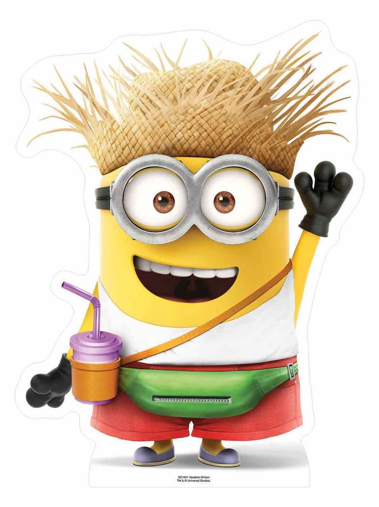 Vacation Minion Despicable Me 3 Minions Mini Cardboard Cutout / Standup Standee