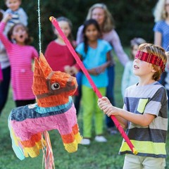2Pack Donkey Pinata with Hanging Loop Cinco de Mayo Birthday Mexican Party Decor