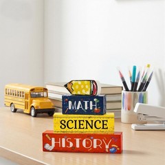 Cute Educational Block Decor with Pencil Topper – Back-to-School Essential
