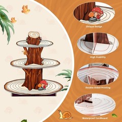 2-Tier Colorful Cupcake Stands – Enchanting Decorations for Every Celebration