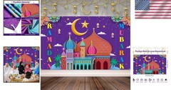 Quality Ramadan Mubarak Banner 72.83″ x 43.31″ – Perfect for Celebrations