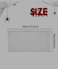 Gauze Horror Creepy Cloth White Textile Halloween Party Decoration Props 183cm