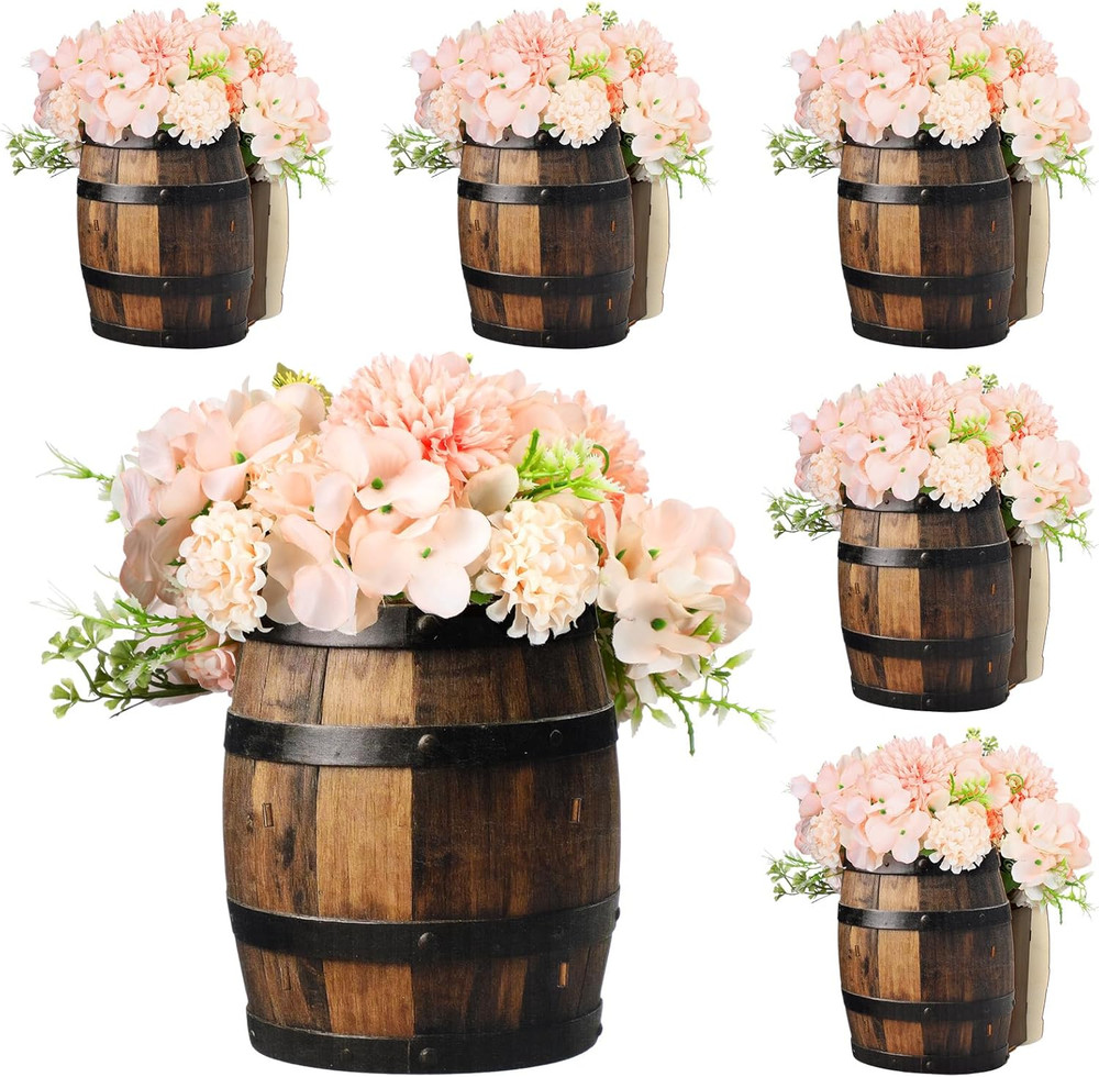 6 Pcs Wooden Centerpieces for Tables Baby Shower Decorations Tabletop Boxes Part