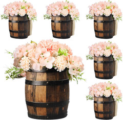 6 Pcs Wooden Centerpieces for Tables Baby Shower Decorations Tabletop Boxes Part