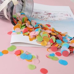 Multicolor Round Tissue Paper Confetti 8000 PCS 1 Inch Wedding Birthday Decor