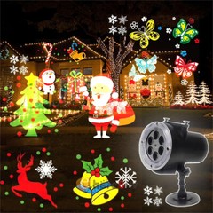 Christmas Snowflake Projector LED Moving Halloween Laser Light Outdoor Landscape