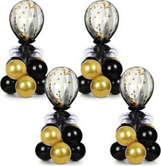 4 Set Table Centerpieces Balloons Stand Kit Table Stand Holder with Tulle and La