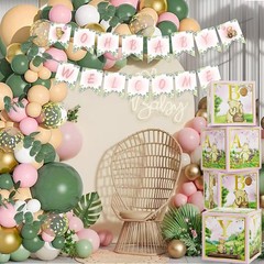 Baby Shower Decorations Kit 158pcs Pink Vintage Winnie Classic Pooh Girl Boy