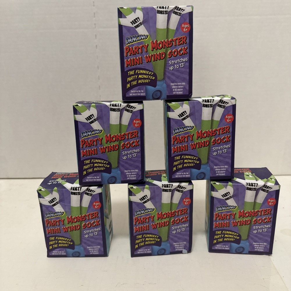 Party Monster Mini Wind Sock 13 Inches Party office desk Decoration Lot Of 6