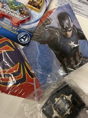 Marvel Super-Heroes Party Supplies Spiderman Hulk Thor capt AmCake Topper Napkin