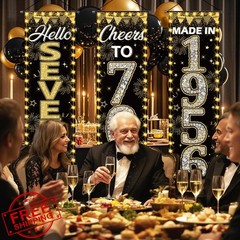 3 Pieces 70th Birthday Party Banners 70th Birthday Decorations for Men Women …