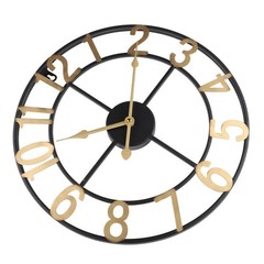Sleek Metal For outdoor Wall Clock Classic Design Perfect for Any Space